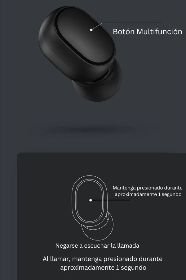 Auricular Xiaomi Redmi Airdots Rojasp