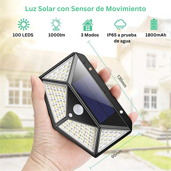 Lampara Solar 100 Leds (L)