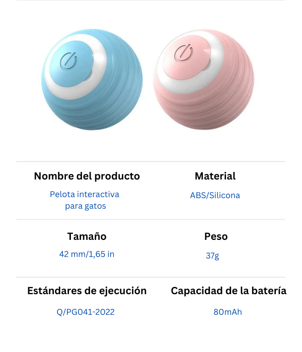 PELOTA INTERACTIVA PARA MASCOTAS USB